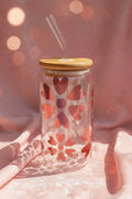 Heart Bloom Glass Tumbler