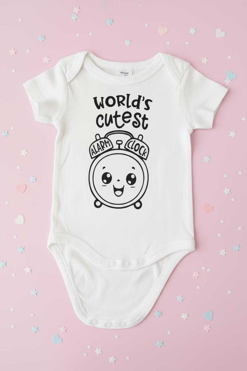⏰ Worlds Cutest Alarm Clock - Baby Grow ⏰