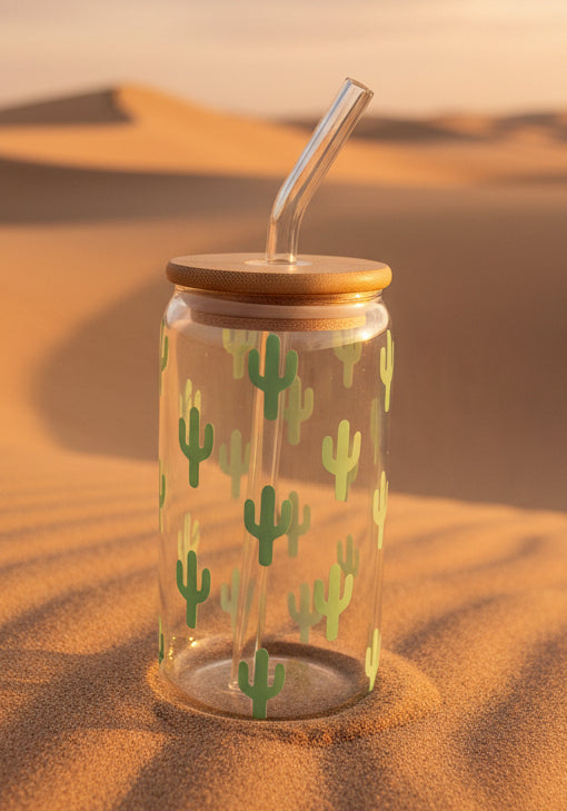 Desert Bloom Glass Tumbler