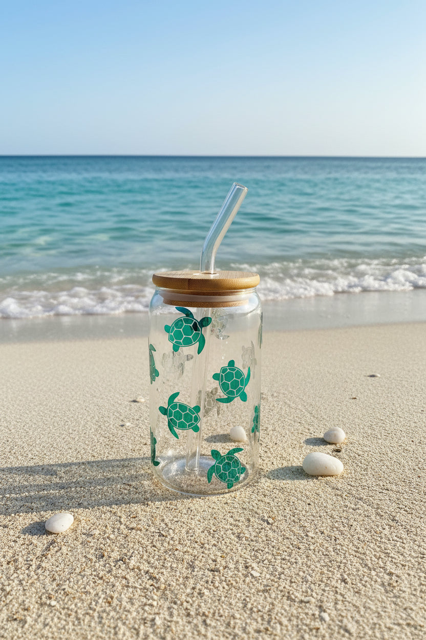 Turtle Glass Tumbler